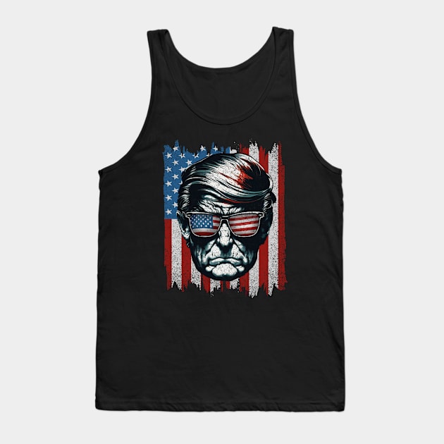 Cool Donald Trump for President 2024 Tank Top by screamingfool